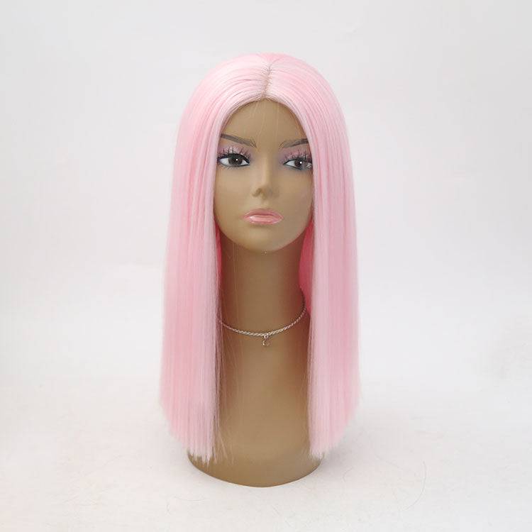 VIP Synthetic Lace Front Wig, Pink, 16", Color 2317