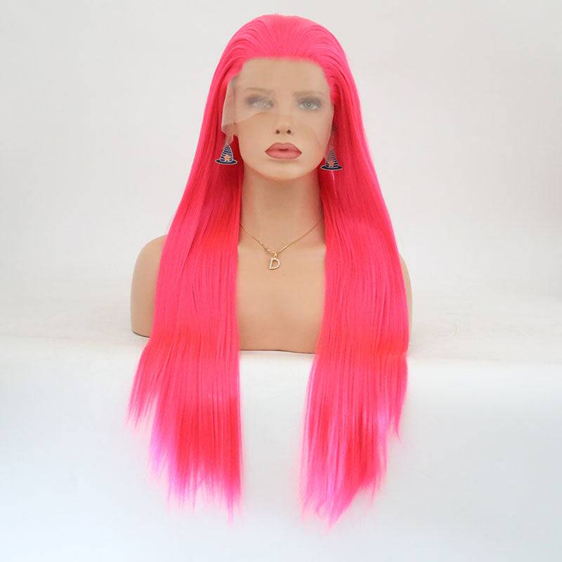 VIP Synthetic Lace Front Wig, Pink, 24", Color 2315