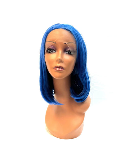 VIP Synthetic Wig Bob, Blue, 12"
