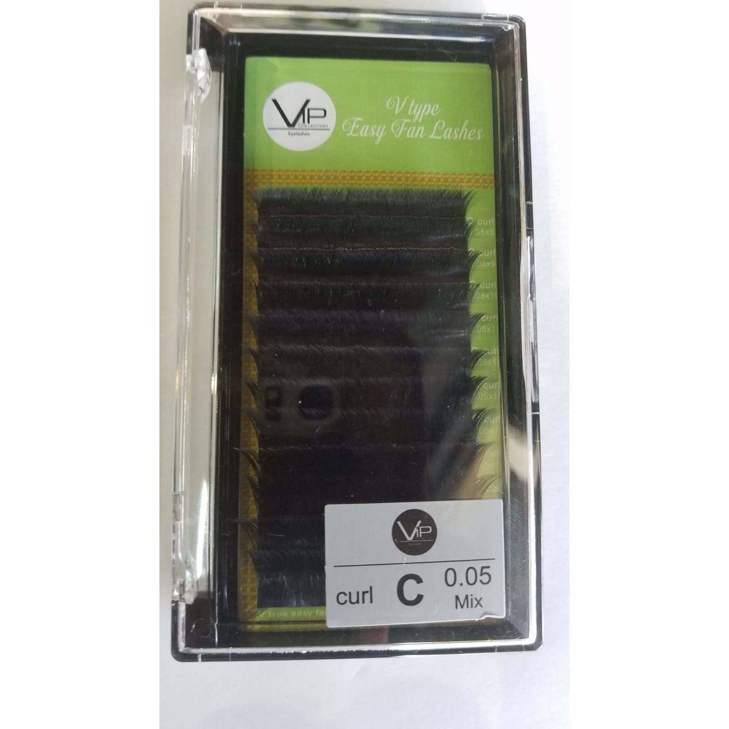 VIP V Type Easy Fan Lashes, 0.5 C Curl, 12 Lines