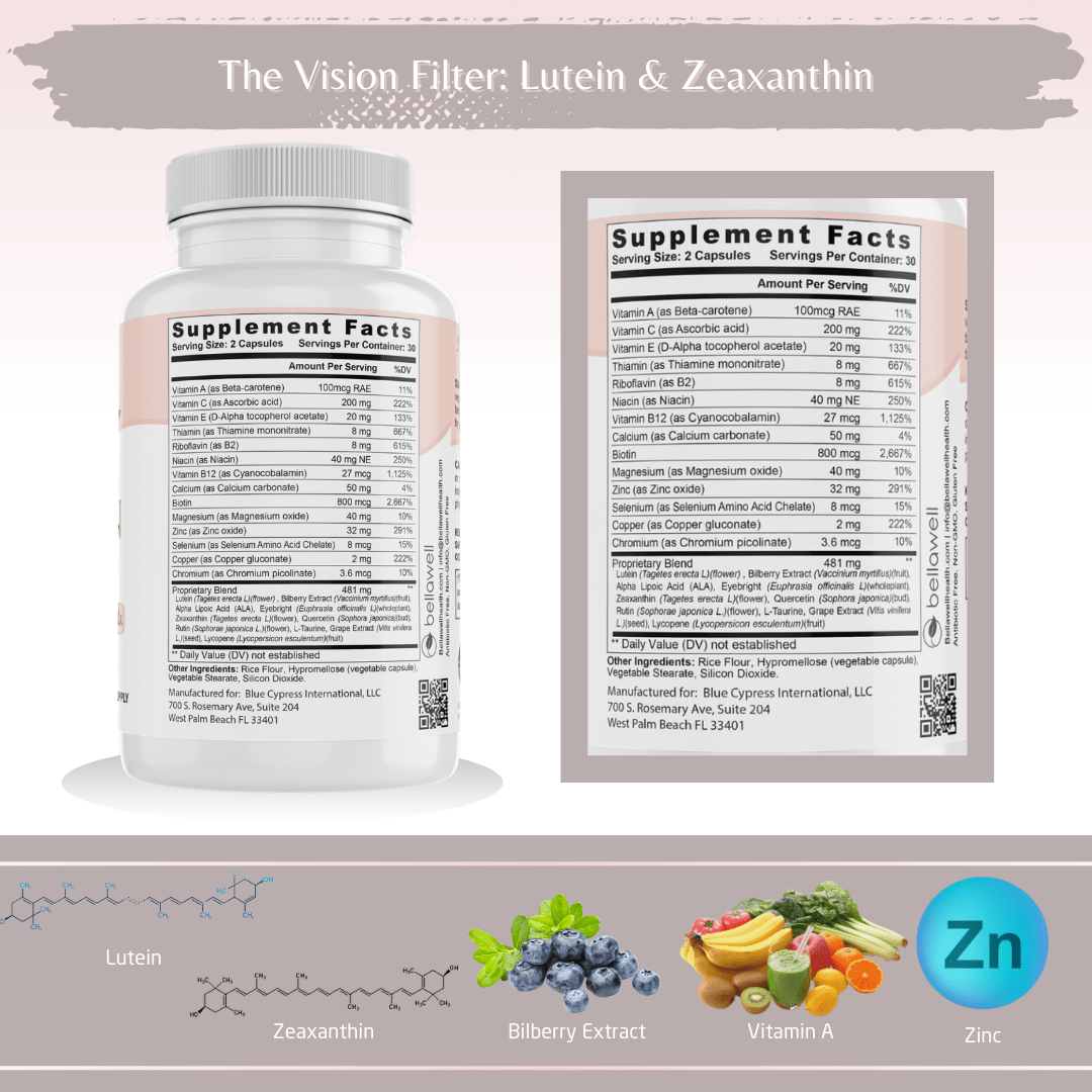Vision Care -  A Blend of Ingredients for Ocular Support by Bellawell