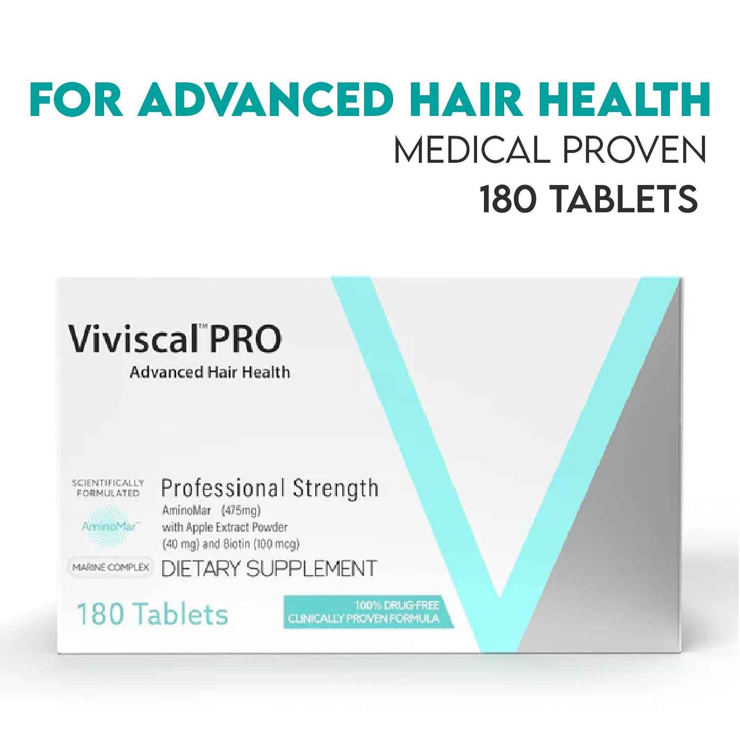 Viviscal PRO Professional Strength For Hair Growth, 180 Tablets - Clearance Sale