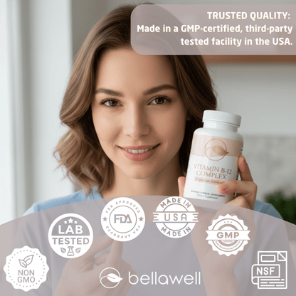 Vitamin B-Complex With Folate by Bellawell