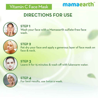 Mamaearth Vitamin C Face Wash &amp; Sleeping Mask For Skin Illumination Combo