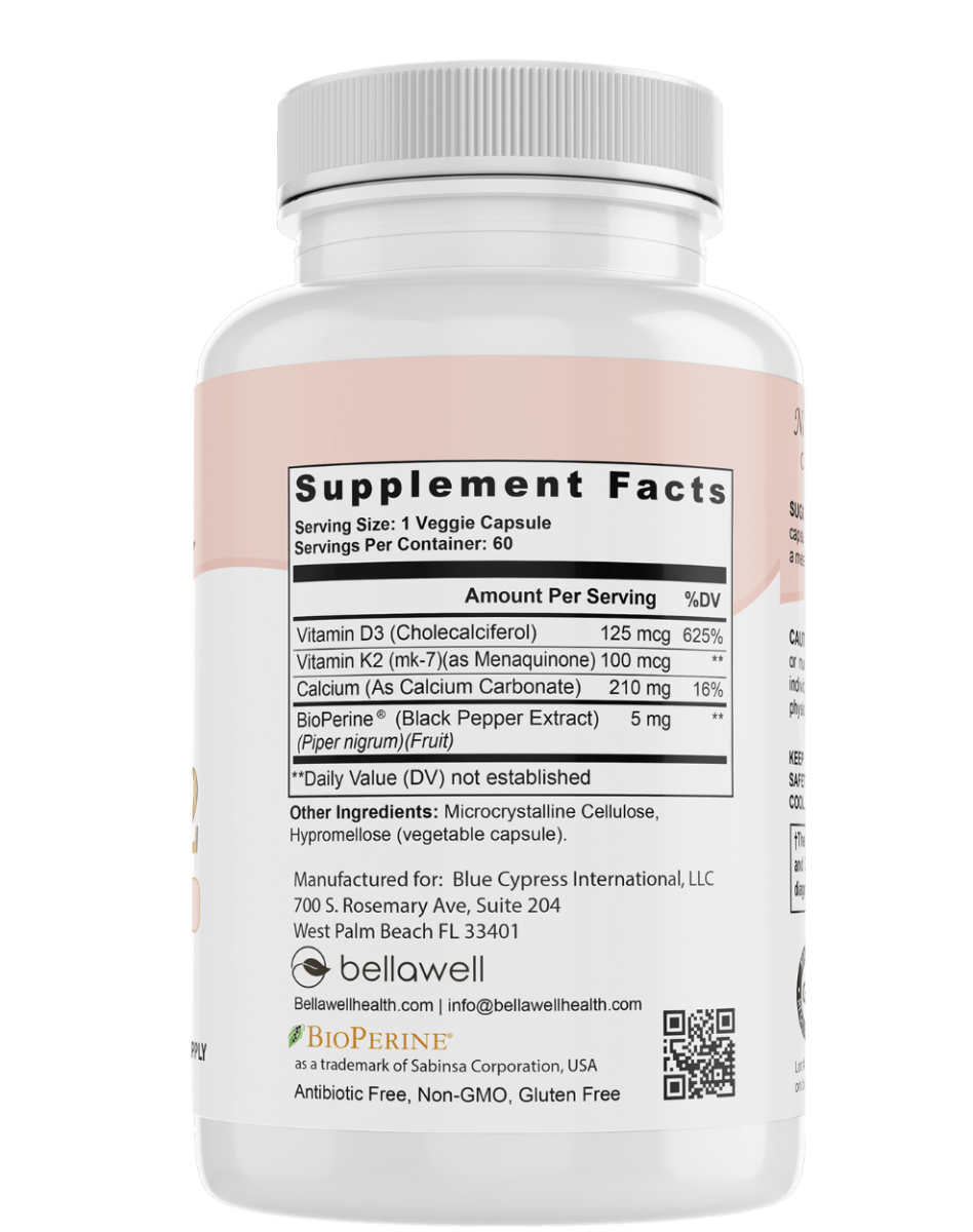 Vitamin D3 &amp; K2 - Sunshine Boost by Bellawell