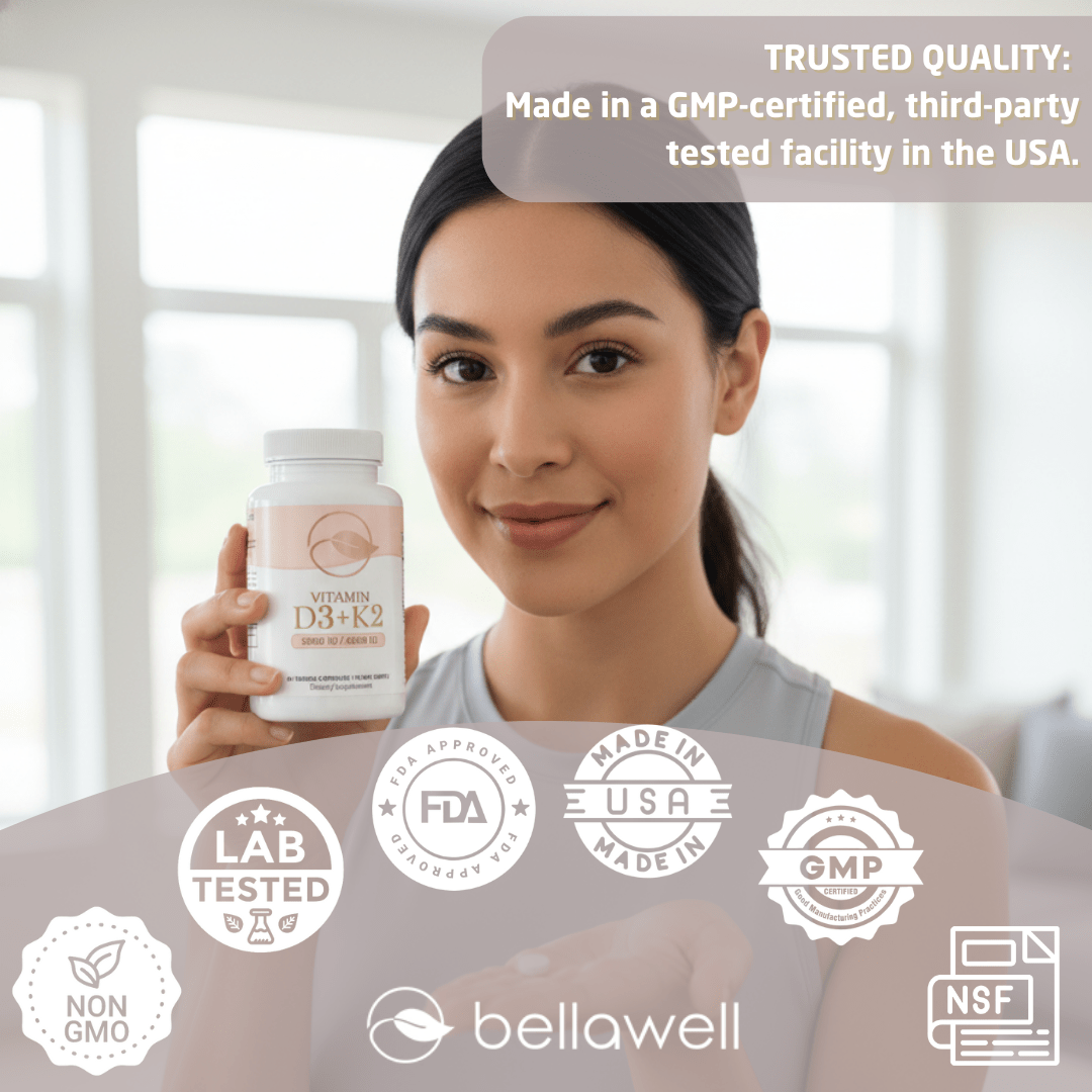 Vitamin D3 &amp; K2 - Sunshine Boost by Bellawell