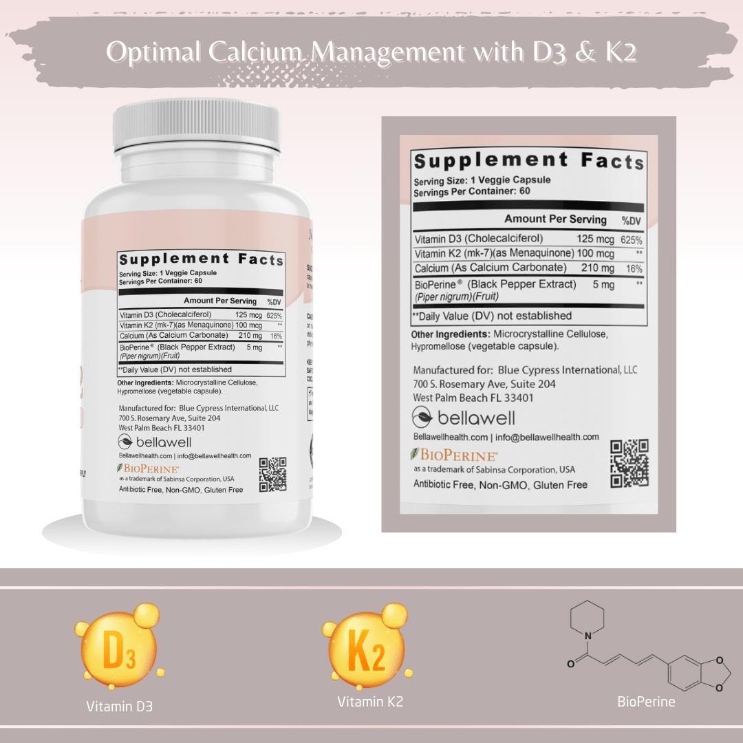 Vitamin D3 &amp; K2 - Sunshine Boost by Bellawell