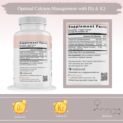Vitamin D3 &amp; K2 - Sunshine Boost by Bellawell