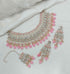 Joban Fashion Pink Stone With Pearl Work Necklace Set