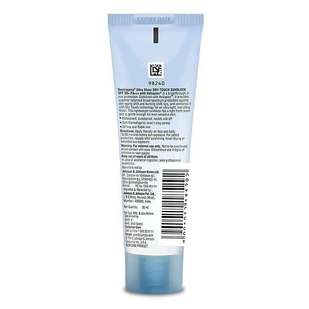 Neutrogena Ultra Sheer Sunscreen, SPF 50+