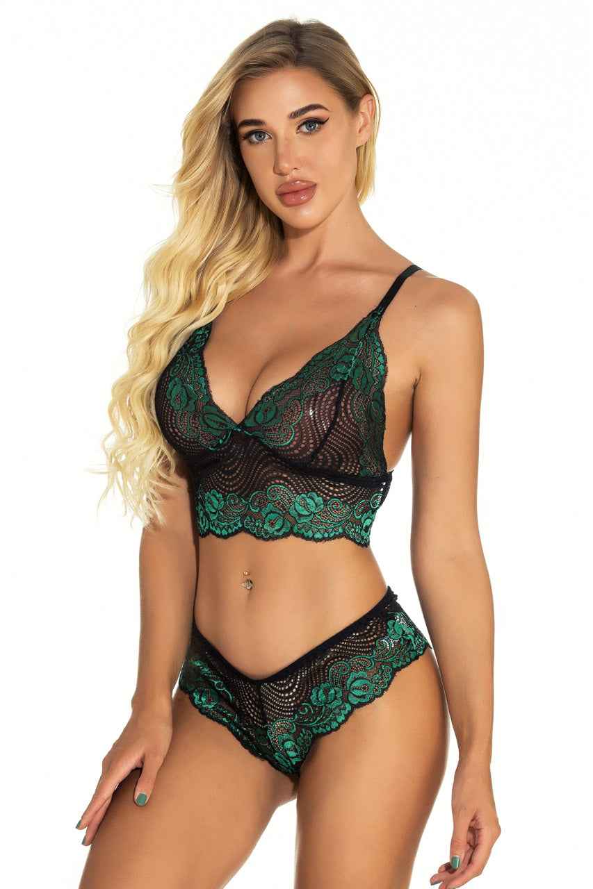 Sexy Swirl Lace Bralette Set