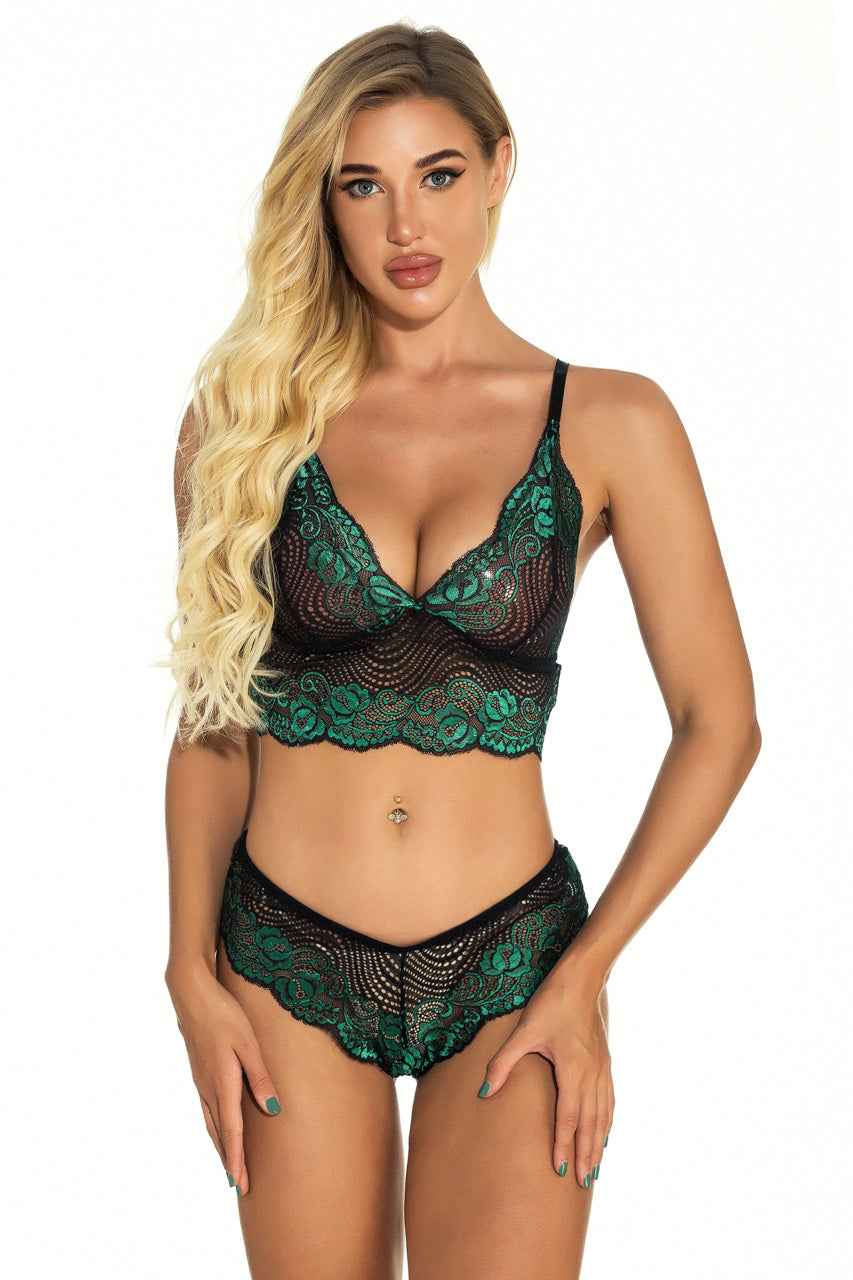 Sexy Swirl Lace Bralette Set