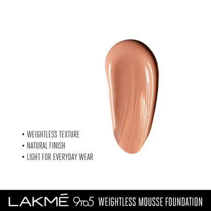 Lakme 9 To 5 Powerplay Mousse Foundation - Rose Honey