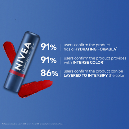 Nivea Lip Caring Beauty Red Lip Balm With SPF 30 - Red
