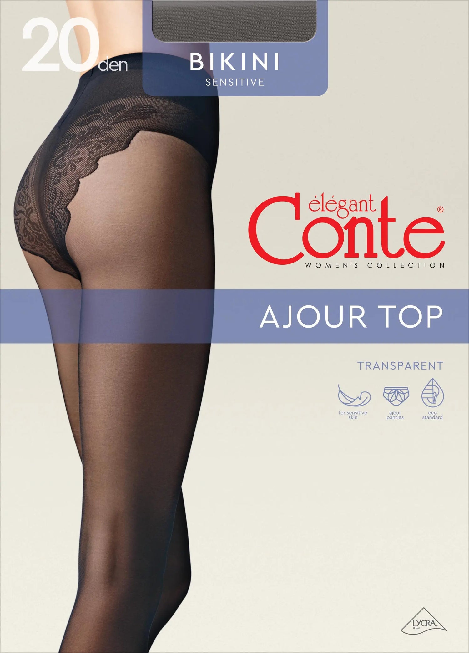Tights Conte Bikini 20 Den - Ajour Top by TheRanok.com