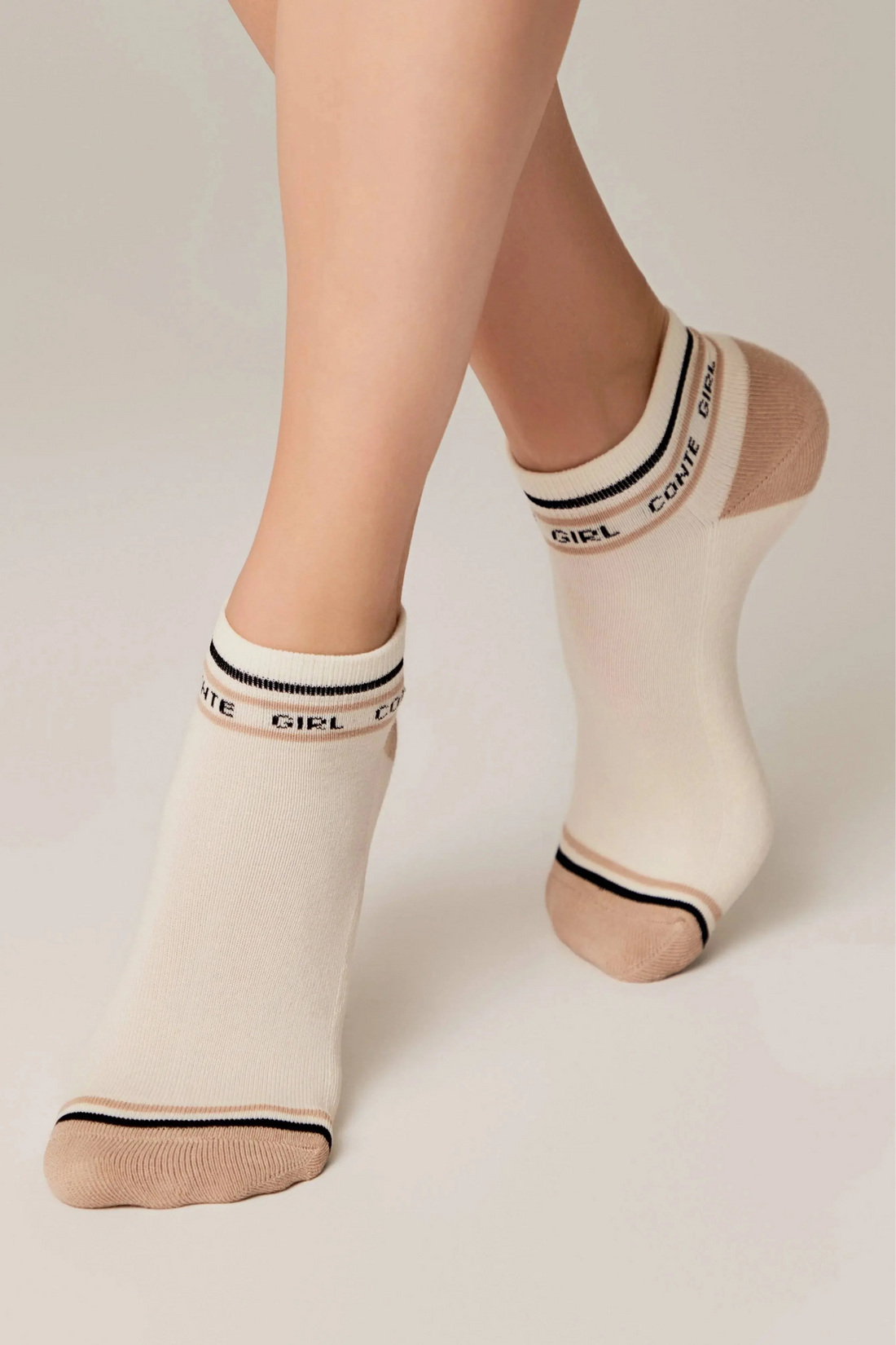 Cotton Ankle Socks Conte Active 572 - Terry Foot - DestGlow