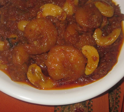 Konaseema Kaju (Jeedipappu) Prawn Pickle