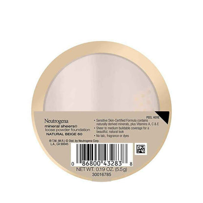 Neutrogena Mineral Sheers Loose Powder Foundation, Natural Beige 60