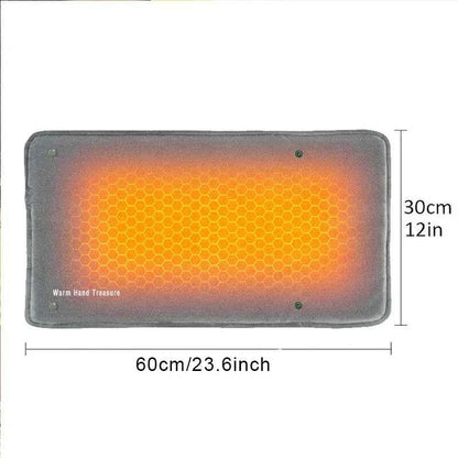 HeatEase™ Graphene Quick-Heating Pad – Adjustable Temp &amp; Timer, USB-Powered