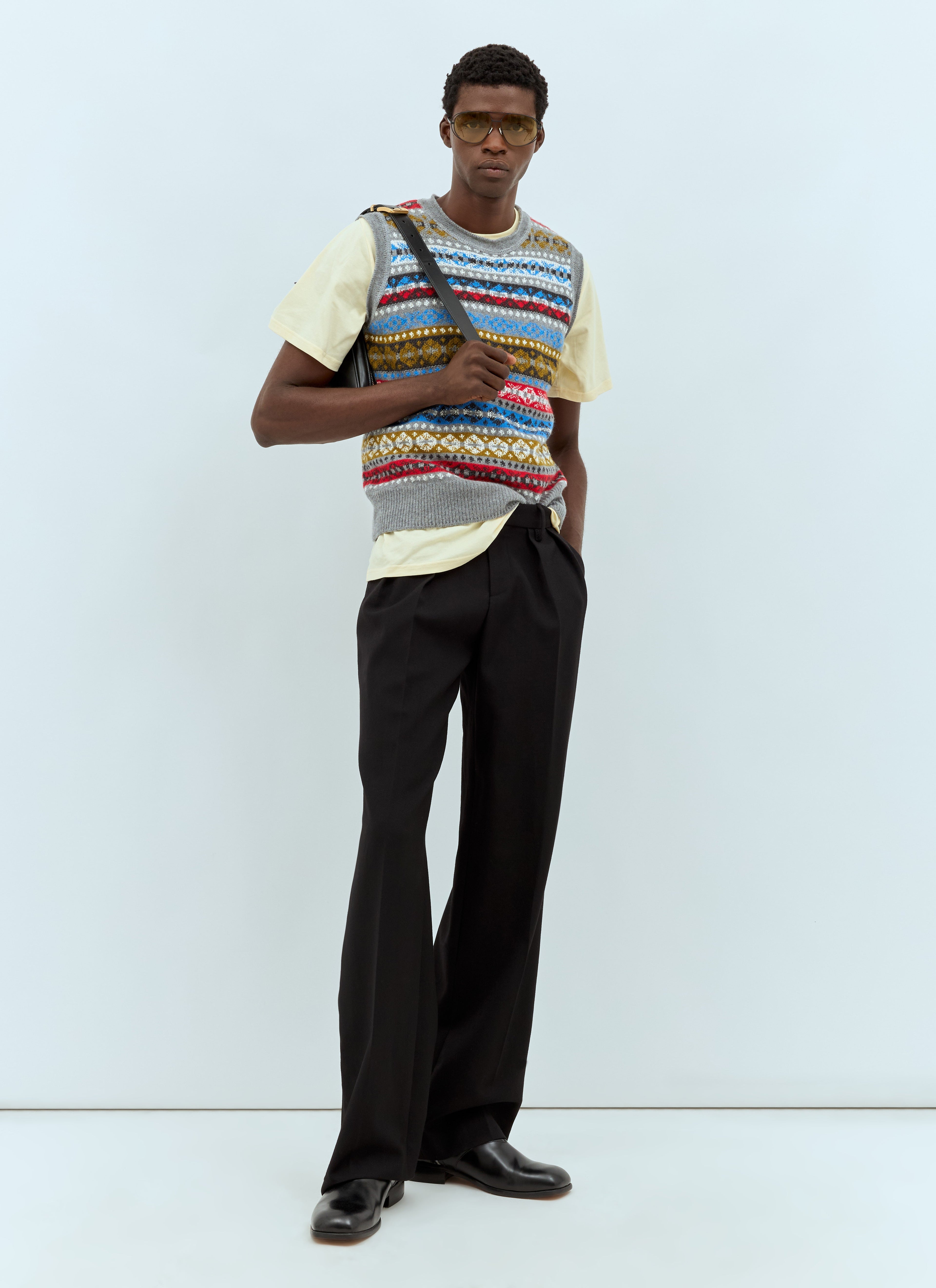 Wales Bonner Men Logo Embroidery T-Shirt by Luosophy