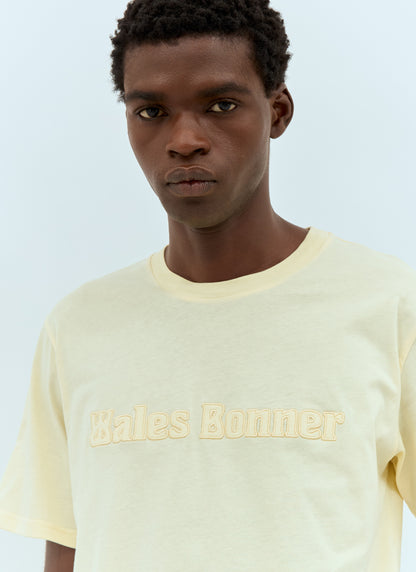 Wales Bonner Men Logo Embroidery T-Shirt by Luosophy