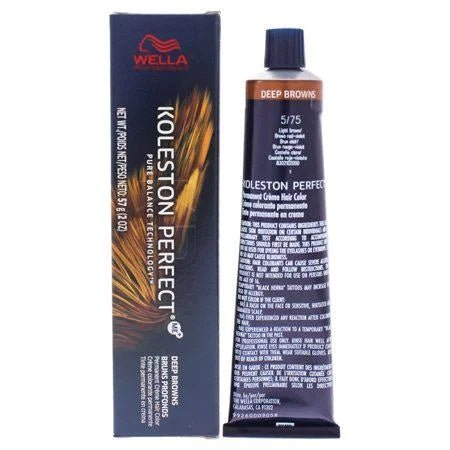 Wella Koleston Perfect Hair Color 5/75 Light Brown Brown Red Violet