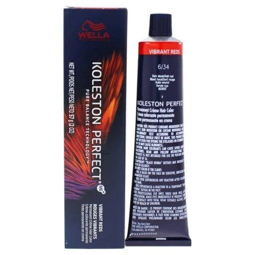 Wella Koleston Perfect Permanent Creme Hair Color 6/34 Dark Blonde Gold Red
