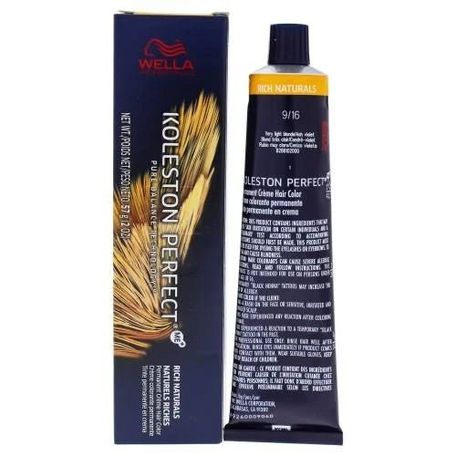 Wella Koleston Perfect Permanent Creme Hair Color 9/16 Very Light Blonde Ash Violet