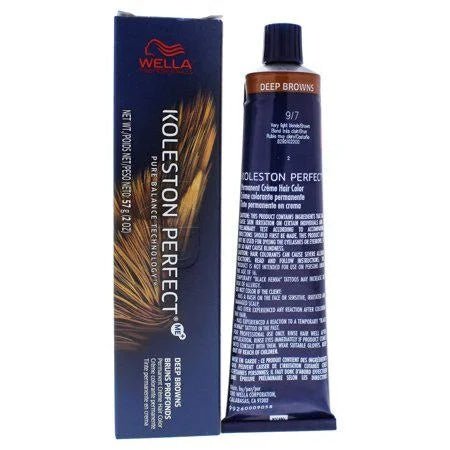 Wella Koleston Perfect Permanent Creme Hair Color 9/7 Very Light Blonde Brown