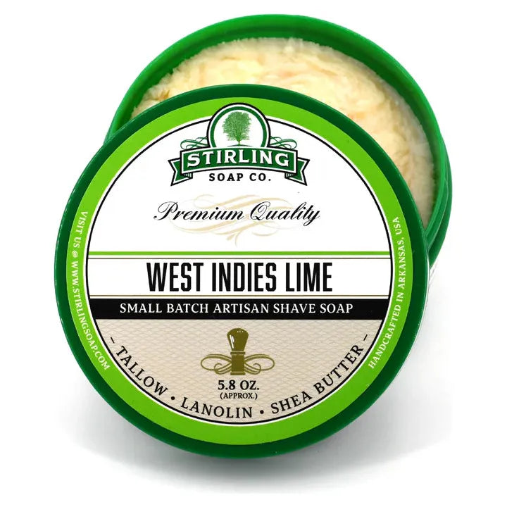 Stirling Soap Co. West Indies Lime Shaving Collection by Pasteur Pharmacy