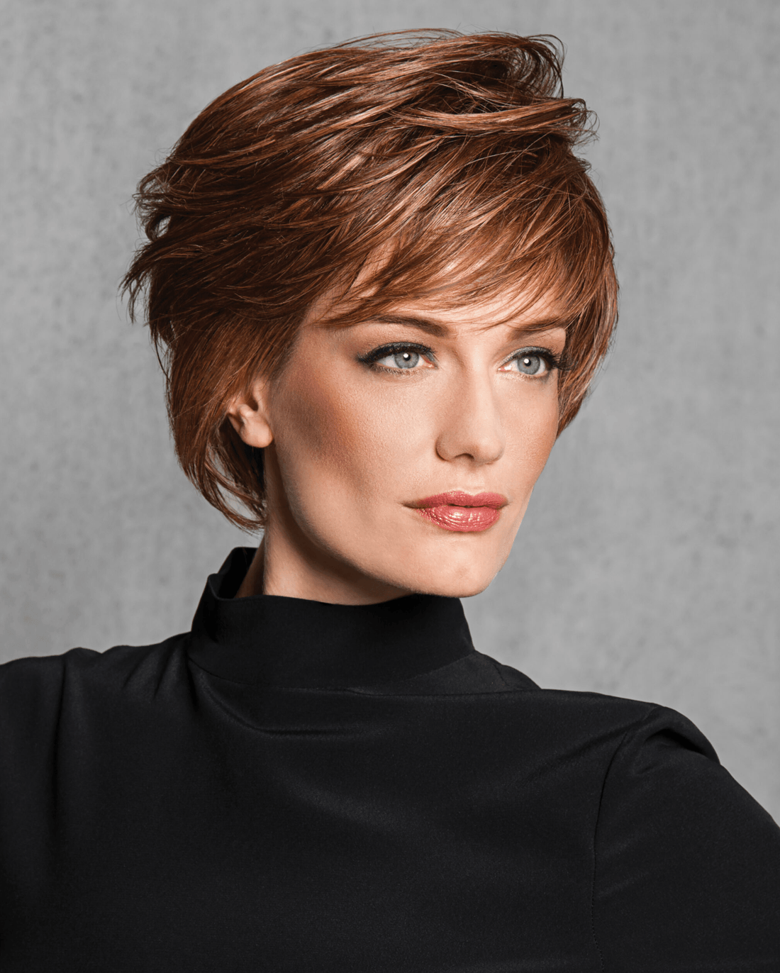 Wispy Cut HF Synthetic Wig (Basic Cap), Medium Brown Gold R115