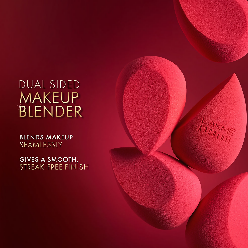 Lakme Absolute Makeup Master Tools - Dual Ended Sided Beauty Blender