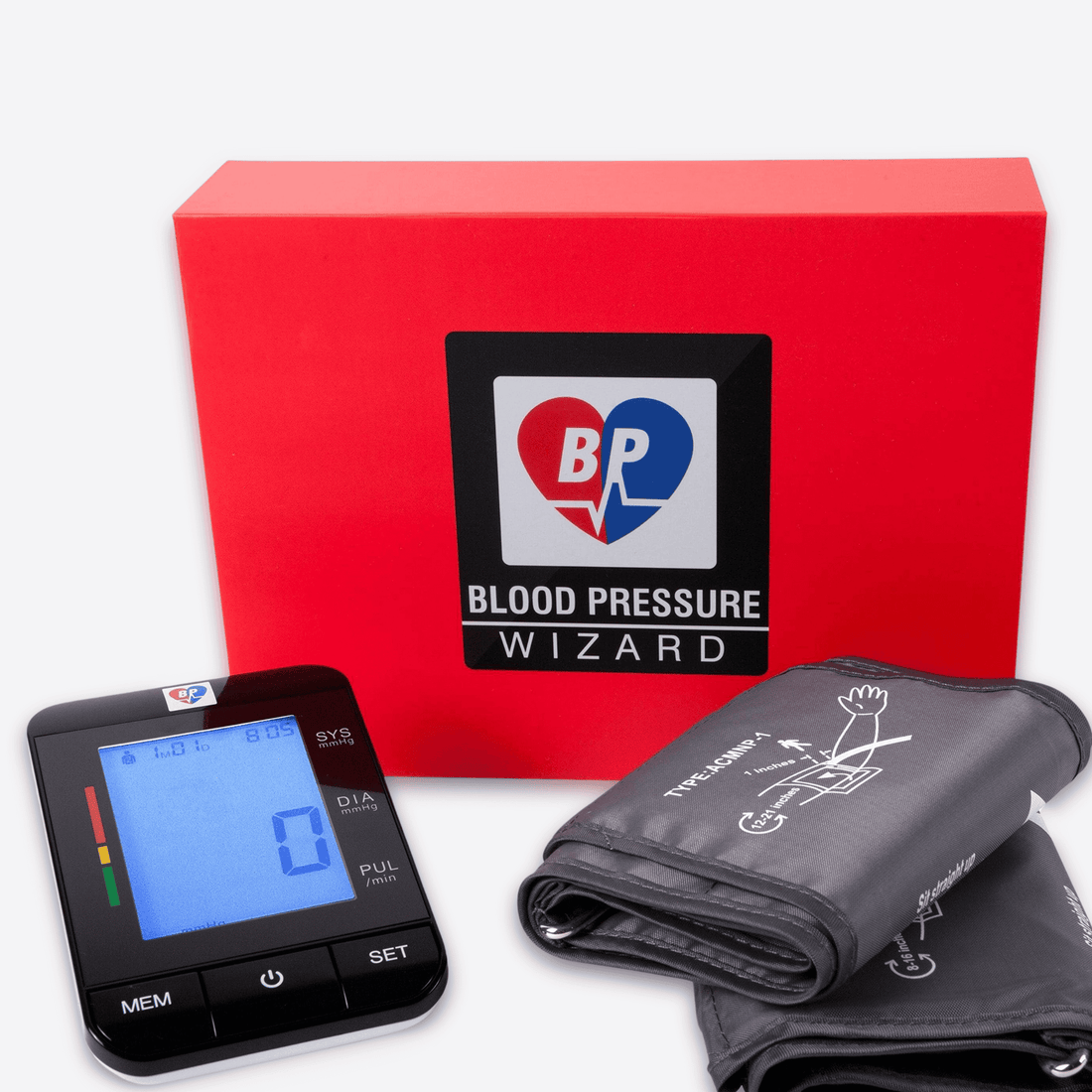Blood Pressure Monitor Regular &amp; XL Cuffs by Wizard Research by Wizard Research
