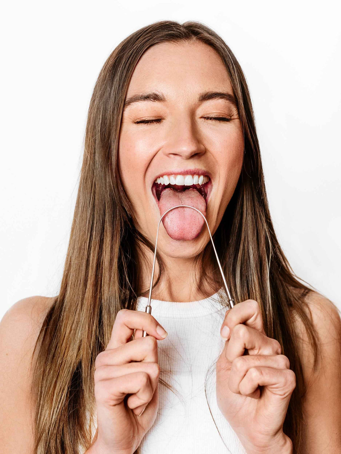 Stainless Steel Tongue Scraper – Ayurvedic Oral Detox Tool for Fresh Breath &amp; Bad Breath Relief