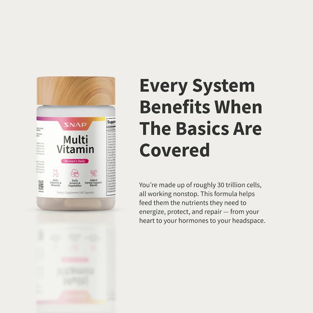 Daily Multivitamin for Women by Snap Supplements