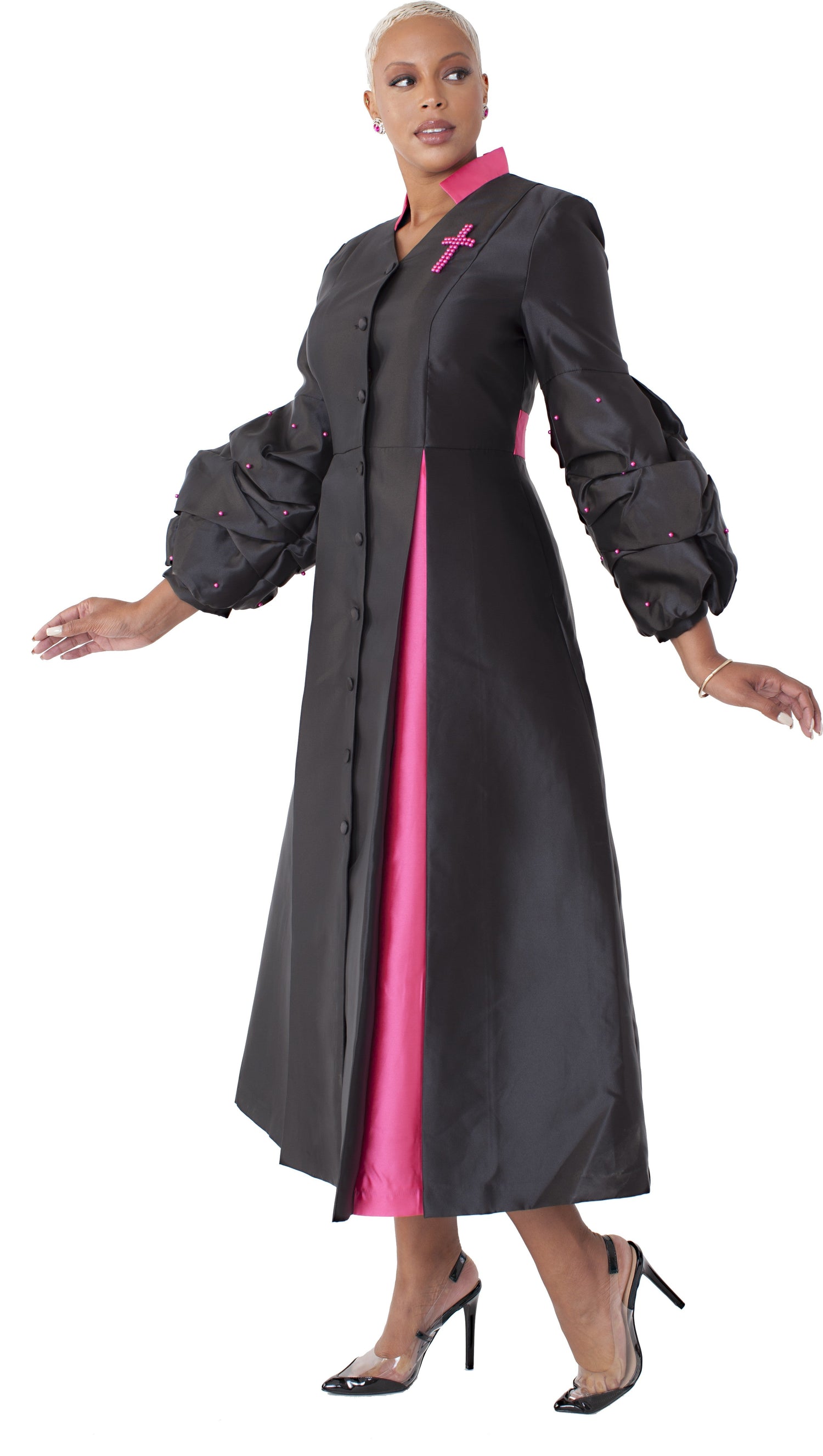 Women’s Plus Size Modern Cassock Robe -4730W by Tally Taylor
