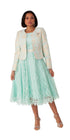 Elegant Woven Jacket & Lace Dress Set – 4847 by Tally Taylor