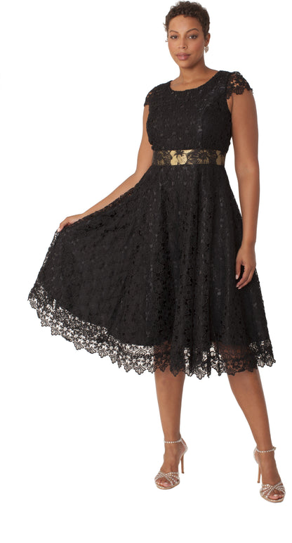 Elegant Woven Jacket &amp; Lace Dress Set – 4847 by Tally Taylor