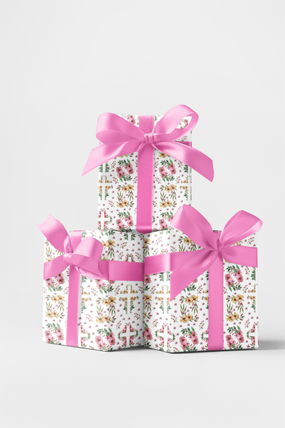 Easter Floral Cross - Earth Tone