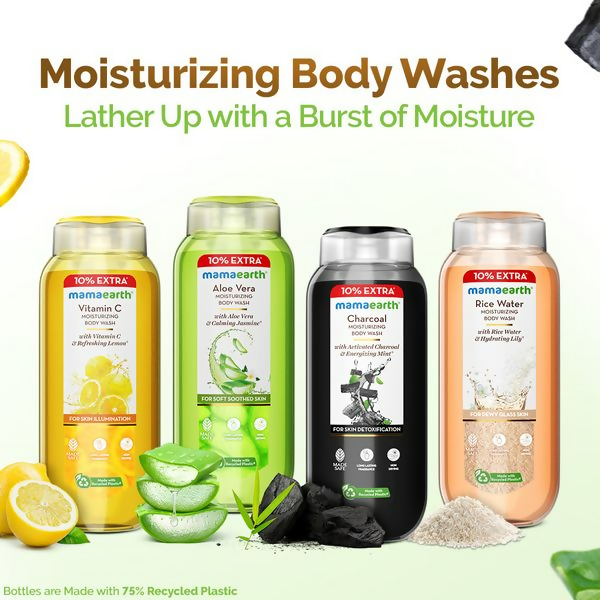 Mamaearth Vitamin C Moisturizing Body Wash with Vitamin C &amp; Refreshing Lemon For Skin Illumination