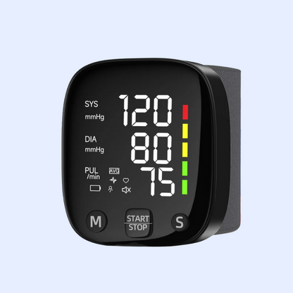 PulseTrack™ Wrist Blood Pressure &amp; Heart Rate Monitor – Portable Digital Health Tracker