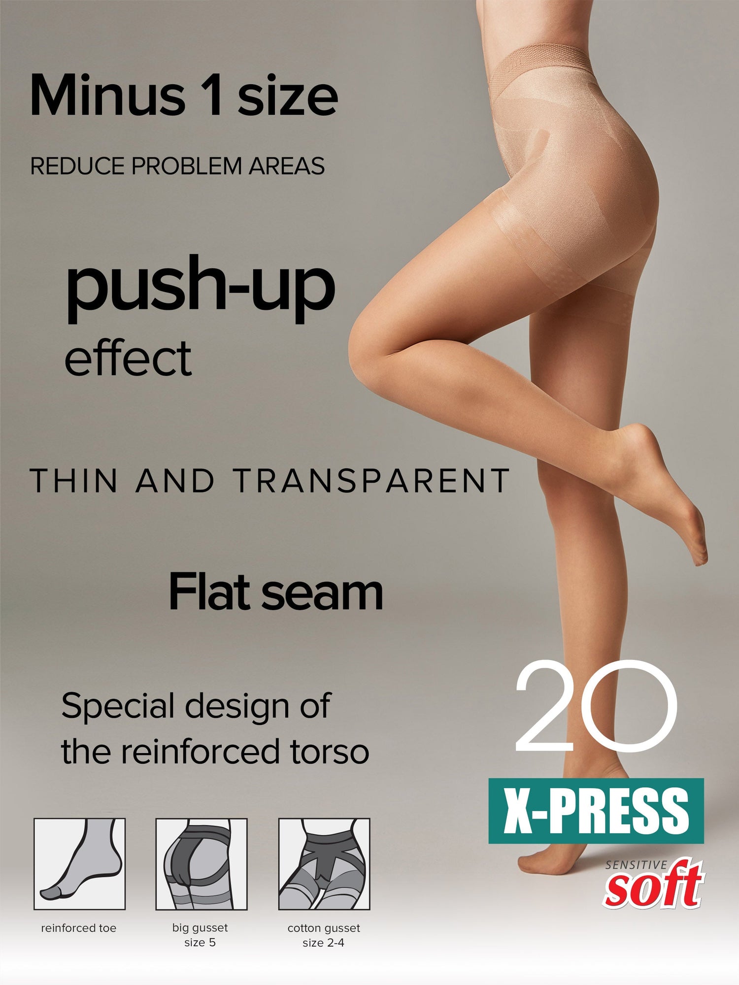 Tights Conte X-Press 20 Den - Body Shaping by TheRanok.com