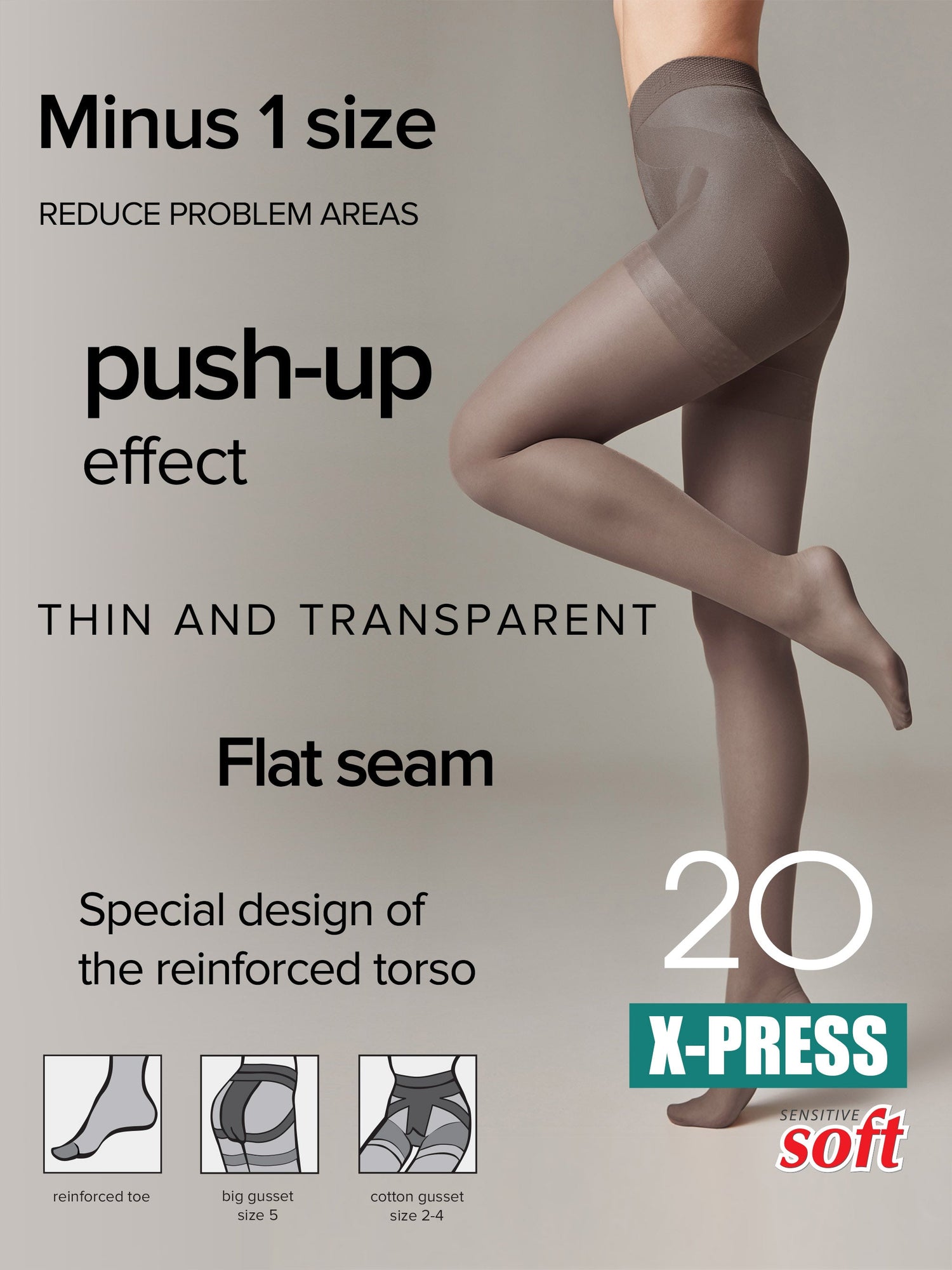 Tights Conte X-Press 20 Den - Body Shaping by TheRanok.com