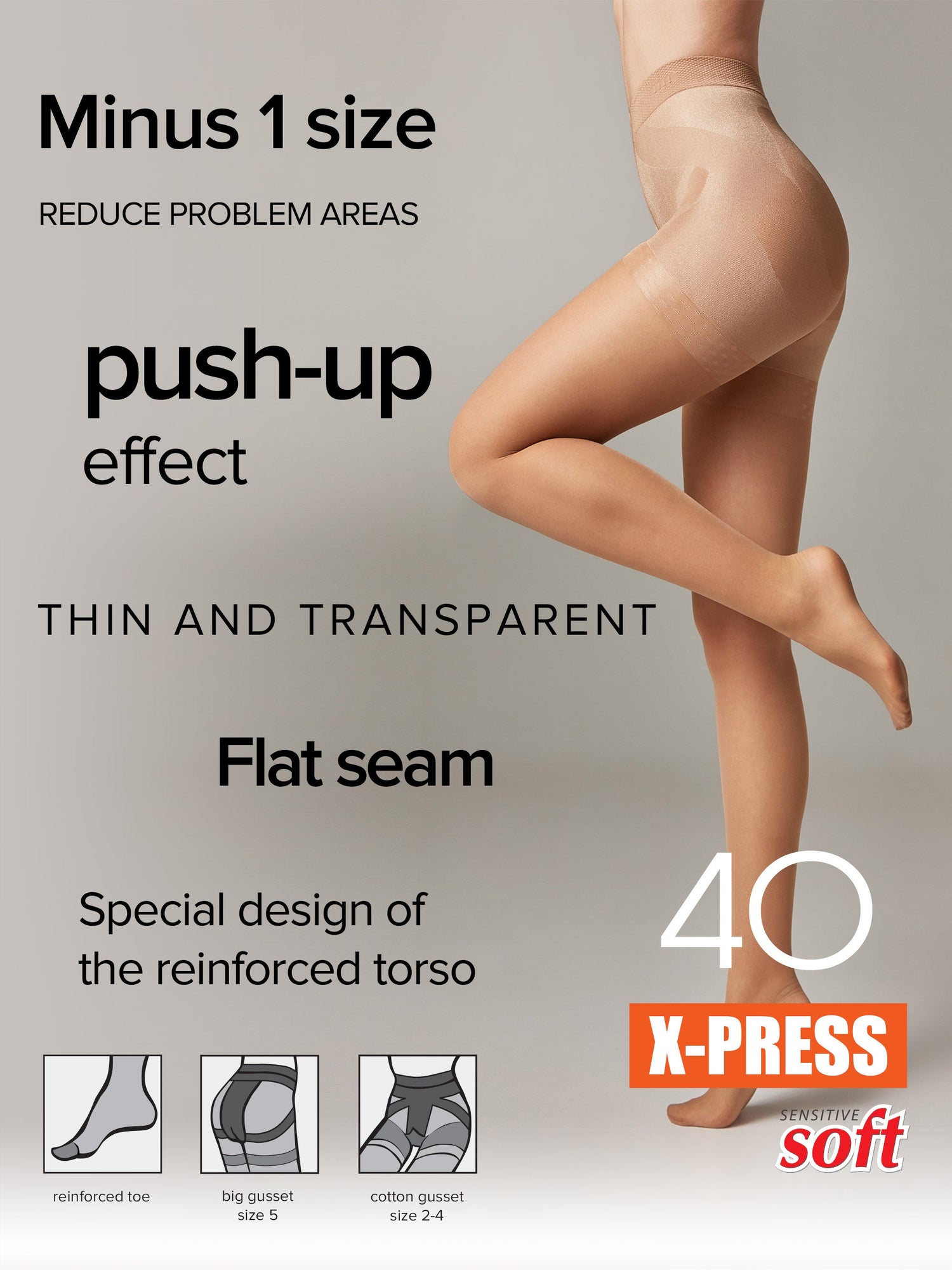 Tights Conte X-Press 40 Den - Body Shaping by TheRanok.com