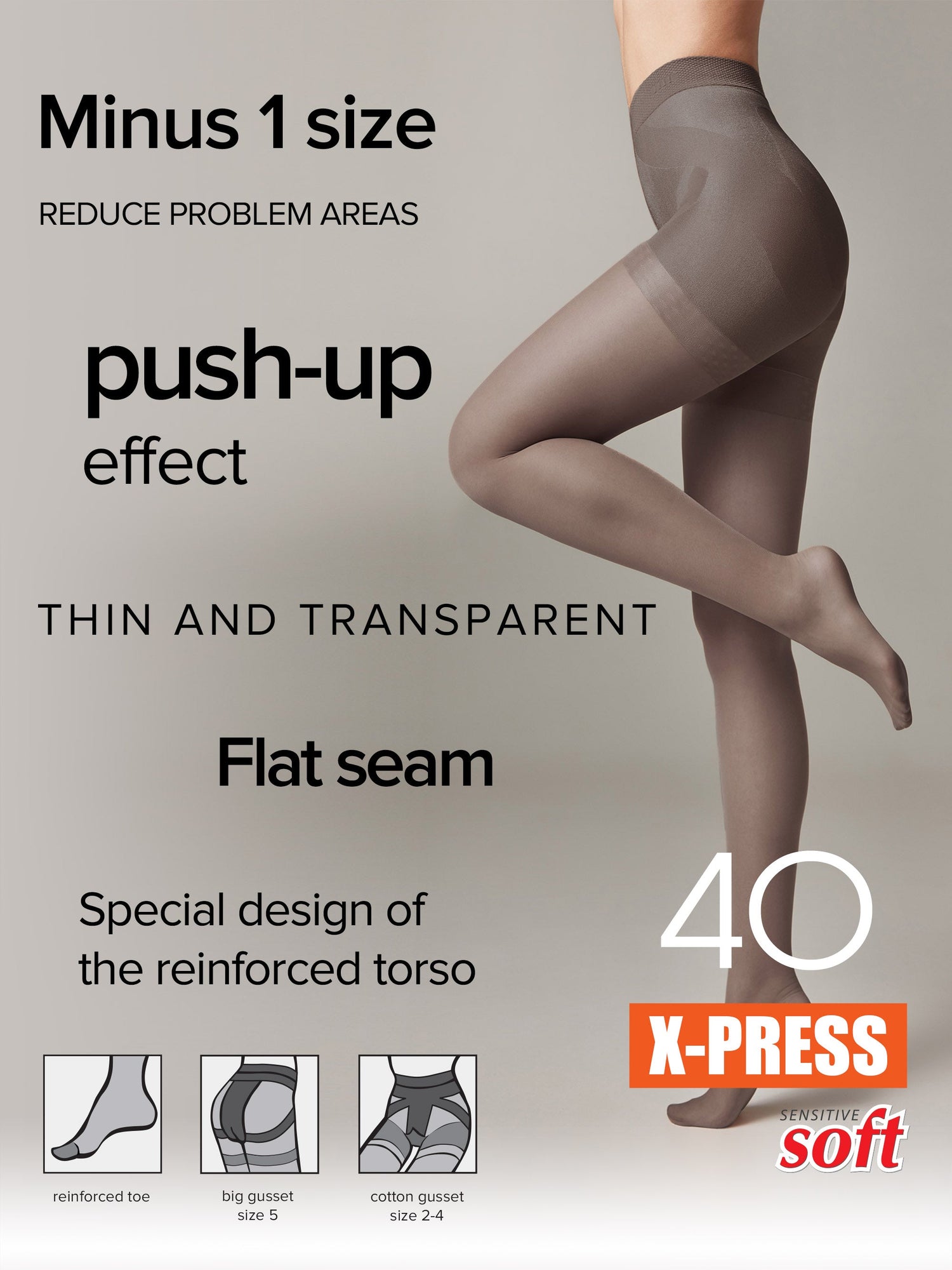 Tights Conte X-Press 40 Den - Body Shaping