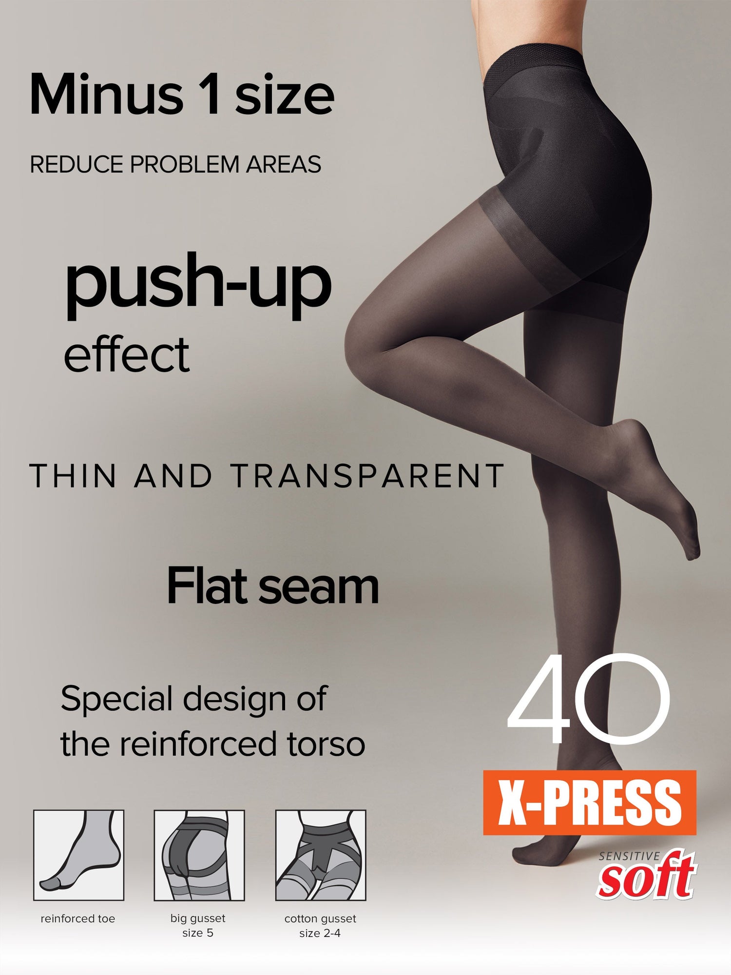 Tights Conte X-Press 40 Den - Body Shaping by TheRanok.com