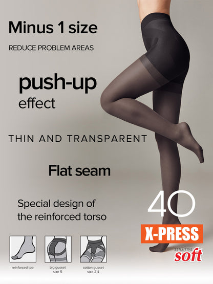 Tights Conte X-Press 40 Den - Body Shaping by TheRanok.com