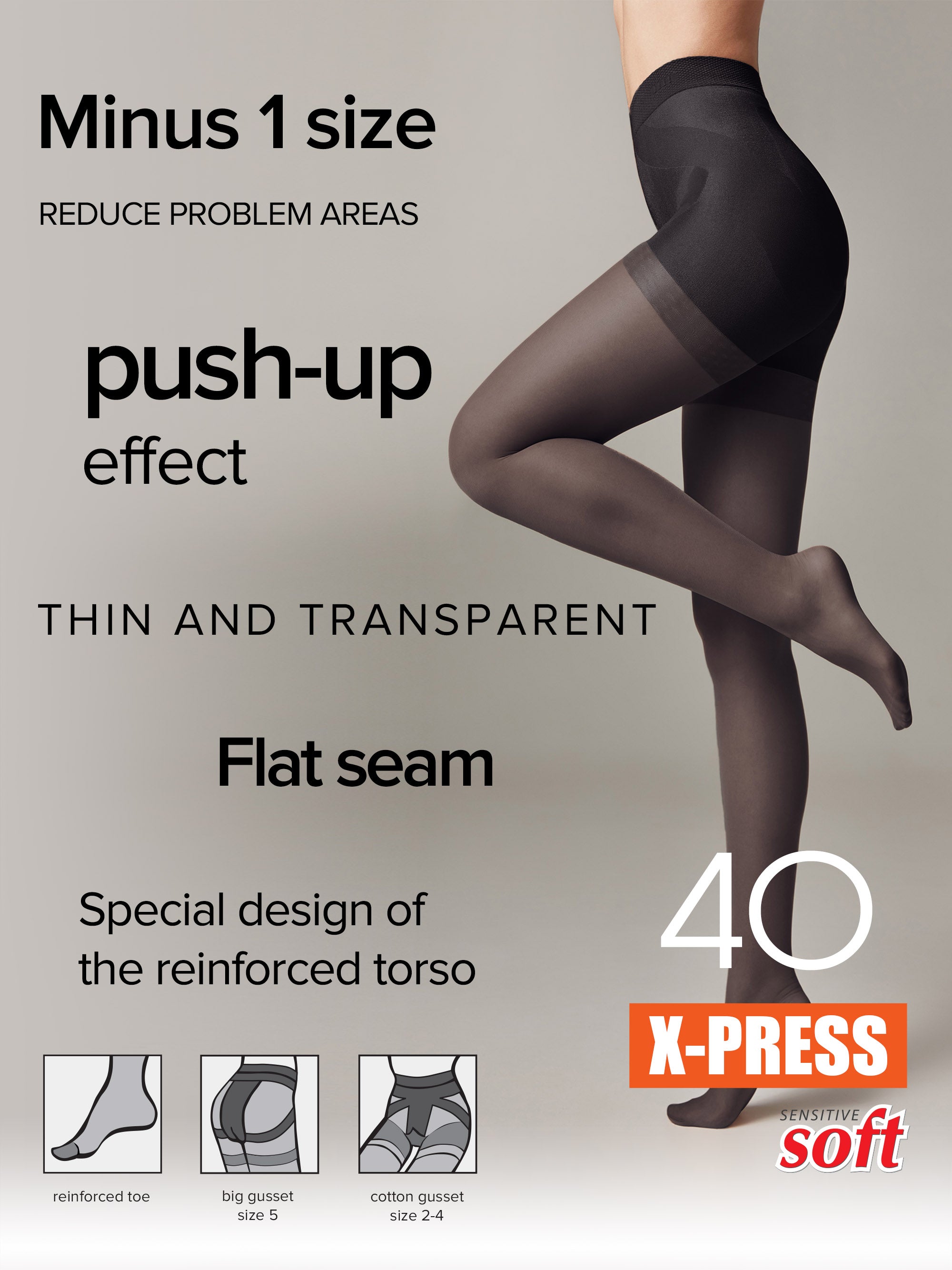 Tights Conte X-Press 40 Den - Body Shaping