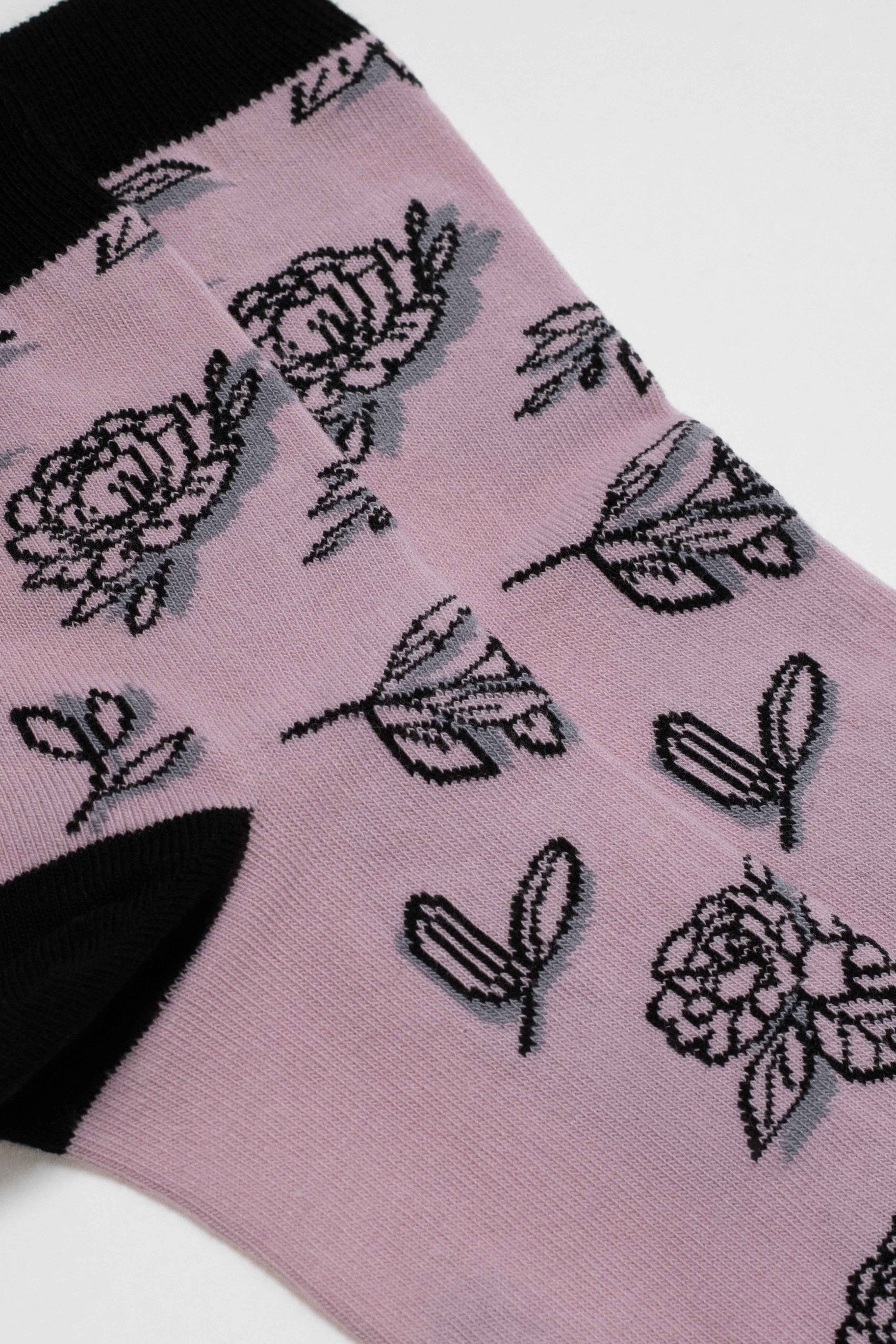 Conte Cotton Socks Classic - 435 Flowers With Shadow