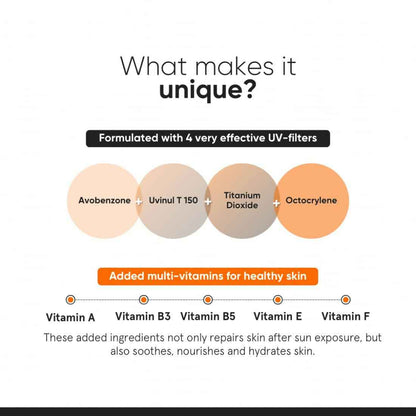 Minimalist Sunscreen SPF 50 PA++++ With Multi-Vitamin For Reducing Photoaging &amp; No White Cast